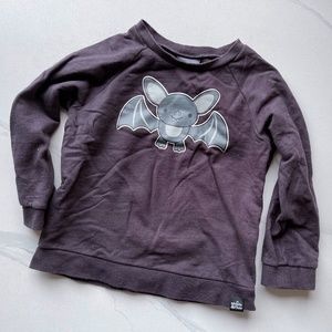 WHISTLE FLUTE halloween bat sweatshirt 3-4 Years